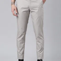 THE SOUL PATROL Men Smart Mid Rise Regular Fit Formal Trousers-picture-39