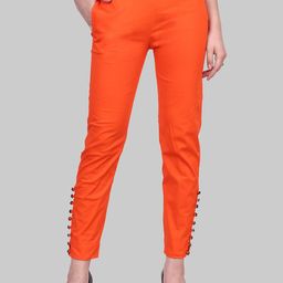 Popwings Women Regular Fit Cigarette Trousers-picture-5