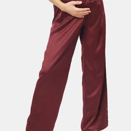 angloindu Women Loose Fit High-Rise Maternity Trousers-image-41