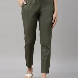 GOLDSTROMS Women Mid Rise Trousers-picture-16