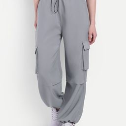 Next One Women Smart High-Rise Cargos Trousers-picture-3