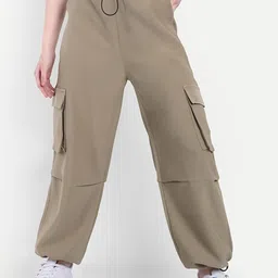 Next One Women Smart High-Rise Cargos Trousers-picture-41