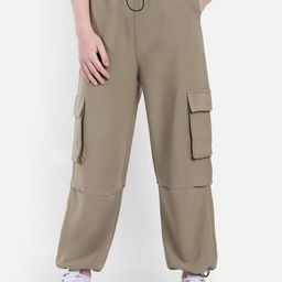 Next One Women Smart High-Rise Cargo Trouser-picture-1