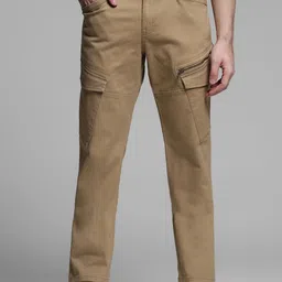 Jack & Jones Men Slim Fit Cargos Trousers-picture-3