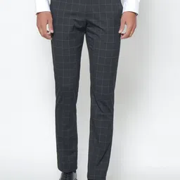 Blackberrys Men Black B-91 Skinny Fit Formal Trousers-image-42