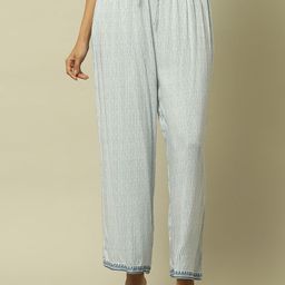 Rangriti Women Striped Relaxed Straight Leg Straight Fit Regular Trousers-picture-12