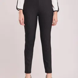 FableStreet Livin Straight Fit Slip-On Trousers-picture-32