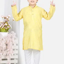 here&now x kinder kids Kinder Kids Boys Pure Cotton Kurta with Pyjamas-picture-39