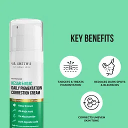 DR. SHETHS Kesar & Kojic Daily Pigmentation Correction Cream - 30g image 3