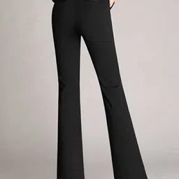 Next One Women Smart Flared High-Rise Easy Wash Bootcut Trousers image 2