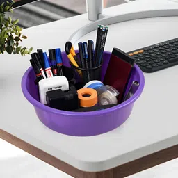Kuber Industries Purple Set of 4 Regular Desk Organiser Organisers image 2