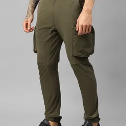 Royal Enfield Men Regular Fit Mid-Rise Joggers Trousers image 2