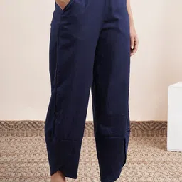 Abhishti Women Blue Trousers image 4