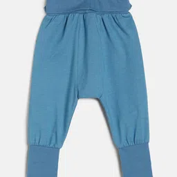 MINI KLUB Infant Boys Mid-Rise Relaxed Wrinkle Free Pure Cotton Joggers image 3