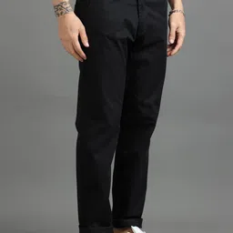 Dogi Verg Men Tailored Slim Fit Cotton Chinos Trousers image 5