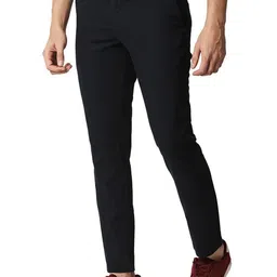 Basics Mens Cotton Tapered Fit Plain Chinos Trousers image 2