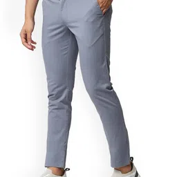 Basics Men Tapered Fit Mid-Rise Cotton Trousers image 4
