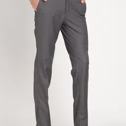 Turtle Men Tailored Mid Rise Slim Fit Formal Trouser image 2