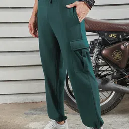 High Star Men Relaxed Straight Leg Mid-Rise Straight Fit Joggers image 3