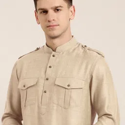 TheEthnic.Co Pure Cotton Pathani Kurta with Trousers image 2