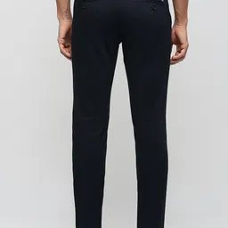 Basics Men Tapered Fit Dobby Weave Cotton Chinos Trousers image 2