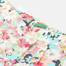 United Colors of Benetton Girls Floral Printed Trousers image 3