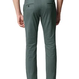 Basics Men Skinny Fit Blasam Green Stretch Cotton Trouser image 2