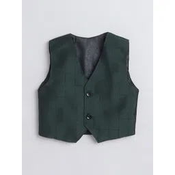 Jeetethnics Infant Boys Checked 4 Piece Party Suits image 4