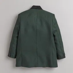 Jeetethnics Infant Boys Self-Design 4 Piece Silk Cotton Suit WIth Bow image 2