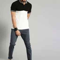 AD & AV Men Grey Classic Easy Wash Chinos Trousers image 2