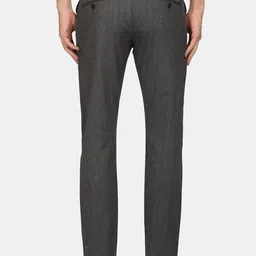 Blackberrys Men Grey Checked Slim Fit Trouser image 3