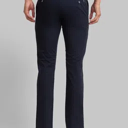 Parx Men Blue Tapered Fit Trousers image 3