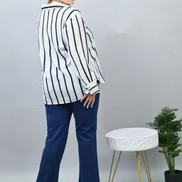 Mlada Women Plus Size Original Flared Low-Rise Lint Free Bootcut Trousers image 3