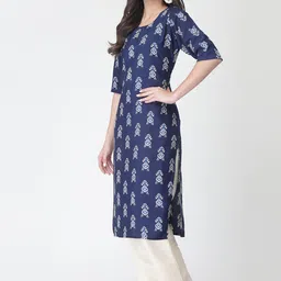 7Threads Pack Of 2 Ethnic Motif Printed Kurta With Trousers image 4