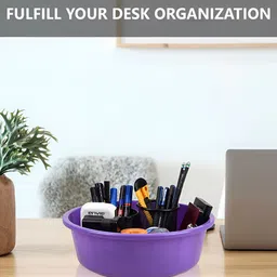 Kuber Industries Purple Set of 4 Regular Desk Organiser Organisers image 2