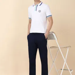 Allen Solly Men Mid-Rise Regular Fit Trousers image 4