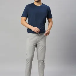 Roadster Men Grey Slim-Fit Trousers image 3