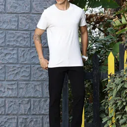 Thomas Scott Men Smart Mid-Rise Easy Wash Chinos Trousers image 2