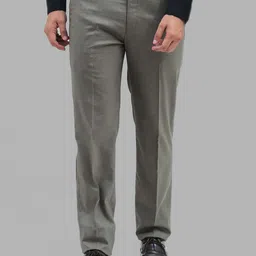 BLUEBIRD Men Relaxed Wrinkle Free Mid-Rise Formal Trousers image 2