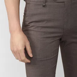 Van Heusen Men Brown Slim Fit Trouser image 5