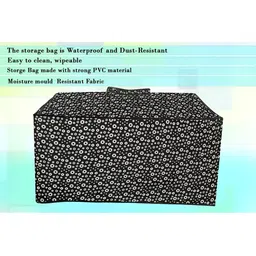 Stylista Black & White 3 Pieces Floral Printed Water Resistant Blanket Storage Organisers image 4