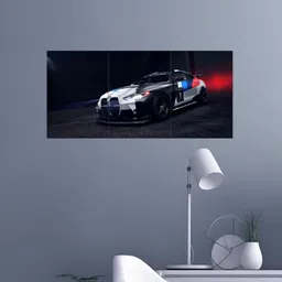 posters BMW M4 GT4 Split Wall Poster set of 3 | A4 size Poster for Room decor & Office wall decor art Photographic Paper image 5