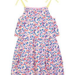 Budding Bees Multicoloured Floral A-Line Dress-picture-41