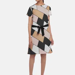 Annabelle by Pantaloons Beige Formal A-Line Dress-picture-36