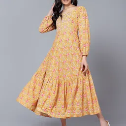 Bani Women Floral Cotton A-Line Midi Dress-picture-26