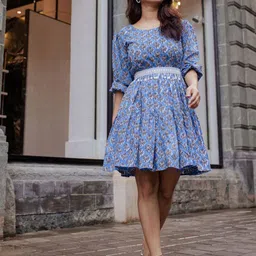 Lavanya The Label Floral Printed Flared Dress-picture-33