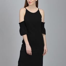 DODO & MOA Cold-Shoulder Sleeves Sheath Dress-picture-14