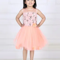 Toy Balloon kids Girls Embellished Net Fit & Flare Dress-picture-23