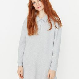 Trendyol Women Grey T-shirt Mini Dress-image-16