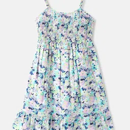 United Colors of Benetton Girls Cotton Floral A-Line Dress-image-34